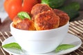 Meatballs in tomato sauce Royalty Free Stock Photo