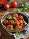 Meatballs in tomato sauce Royalty Free Stock Photo