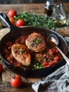 Meatballs in tomato sauce Royalty Free Stock Photo