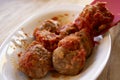 Meatballs in tomato sauce Royalty Free Stock Photo