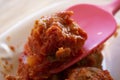 Meatballs in tomato sauce Royalty Free Stock Photo