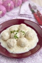 Meatballs in white sauce