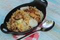 Meatless Biryani made of Jackfruit or Kathal, a delicacy for the vegetarian Royalty Free Stock Photo