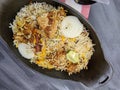 Meatless Biryani made of Jackfruit or Kathal, a delicacy for the vegetarian Royalty Free Stock Photo