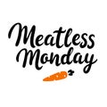 Meatless Monday lettering