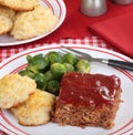 Meatloaf Dinner Royalty Free Stock Photo