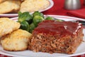 Meatloaf Dinner Closeup Royalty Free Stock Photo