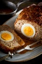 Meatloaf with egg inside Royalty Free Stock Photo