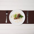 Meatloaf on a plate Royalty Free Stock Photo