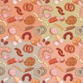 Meats Doodles Patterns