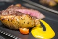 Meats - Grilled Sirloin Steak Royalty Free Stock Photo