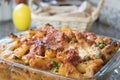 Meaty baked rigatoni Royalty Free Stock Photo