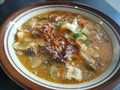 Soto aka beef with coconut milk soup