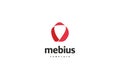 Mebius simple logo design solution Royalty Free Stock Photo