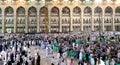 The holy mosque from outside during Isha praying