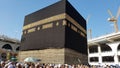 MECCA, SAUDI ARABIA,  August 2019 - Muslim pilgrims from all over the world gathered to perform Umrah or Hajj at the Haram Mosque Royalty Free Stock Photo