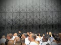 Mecca Saudi Arabia - Crowded people in Al Kaaba in Al Haram mosque - hajj and umra