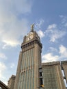 Blue sky with Abraj Al Bait (Royal Clock Tower Makkah) hotel