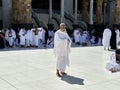 Mecca Saudi Arabia - Al Kaaba in Al Haram mosque - Muslim pilgrims perform hajj and umra in Makkah