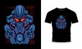 Mecha robot can be used for t-shirt design