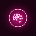 Mechanic brain smart neon icon. Elements of Artifical intelligence set. Simple icon for websites, web design, mobile app, info