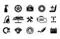 089_Mechanic icon. Car service maintenance icon set