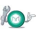 Mechanic Maker coin mascot cartoon