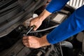 Mechanic Repairing Car Royalty Free Stock Photo
