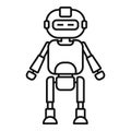 Mechanic robot icon, outline style