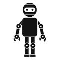 Mechanic robot icon, simple style