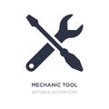 mechanic tool icon on white background. Simple element illustration from UI concept Royalty Free Stock Photo