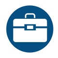 Mechanic toolbox flat style icon