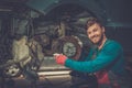 Mechanic in a workshop Royalty Free Stock Photo