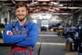 Mechanic in a workshop Royalty Free Stock Photo