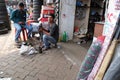 Mechanic at workshop on Malik Bazaar in Kolkata