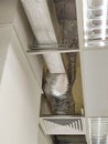 Mechanical air conditioning ducting and diffuser Royalty Free Stock Photo