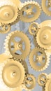 Mechanical Background with Gears Royalty Free Stock Photo