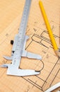 Mechanical circuit, ruler, calipers