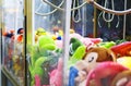 Mechanical claw game machine.