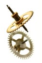 Mechanical clock gear Royalty Free Stock Photo