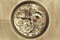 Mechanical clock. Mechanism structure. Vintage style Royalty Free Stock Photo