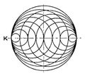 Mechanical Drawing Exercise Shading Sides of Inscribed Circle with Ink perpendicular to the surface of the paper vintage engraving