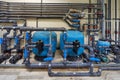 A mechanical electrical pump room Royalty Free Stock Photo