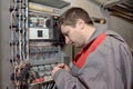 Mechanical Engineer doing upgrade equipment electrical switchboard.