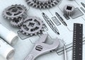 Mechanical Engineering concept Royalty Free Stock Photo