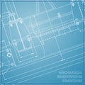 Mechanical engineering drawings Royalty Free Stock Photo