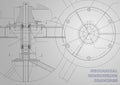 Mechanical engineering drawings Royalty Free Stock Photo