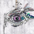 Mechanical eye Royalty Free Stock Photo