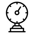 Mechanical gauge icon, outline style Royalty Free Stock Photo