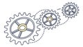Mechanical Gear System, Engineering Innovation, Process Automation, vector design Generative AI Royalty Free Stock Photo